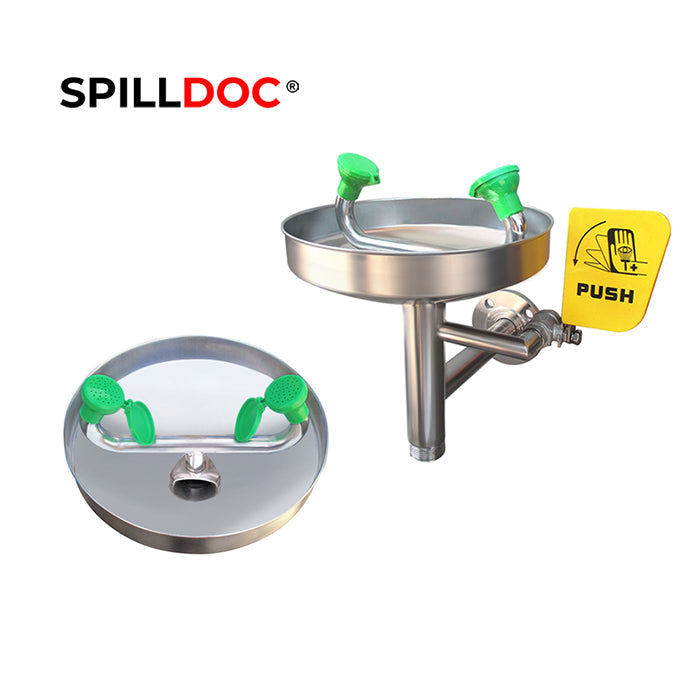 Spilldoc Wall Mounted Emergency Eye wash Station SD-508A / 316SS